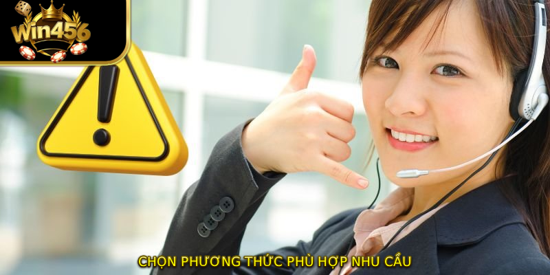 Chọn phương thức phù hợp nhu cầu